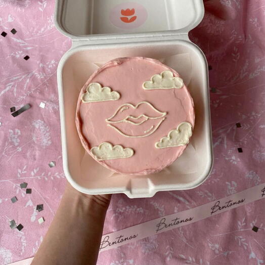 Бенто торт Поцелуй на День Святого Валентина, коллекция «14 февраля»