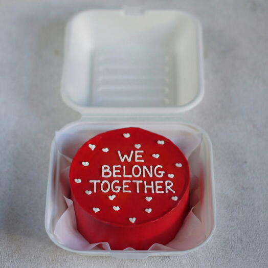 Бенто торт 39 (для любимой, для любимого, we belong together, 14 февраля, день влюбелнных)