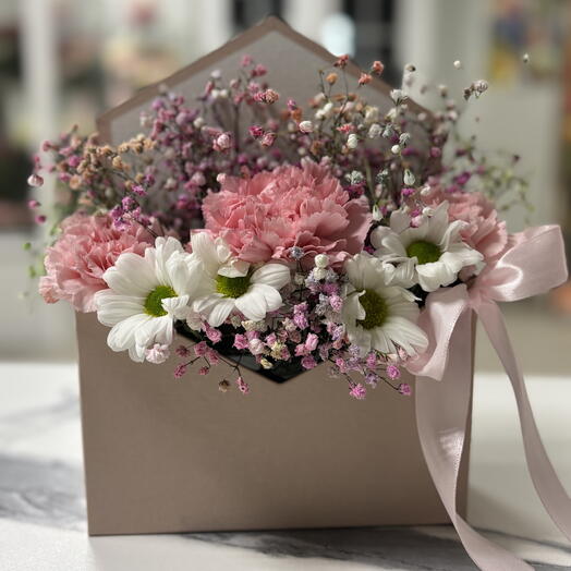 Цветы в конверте