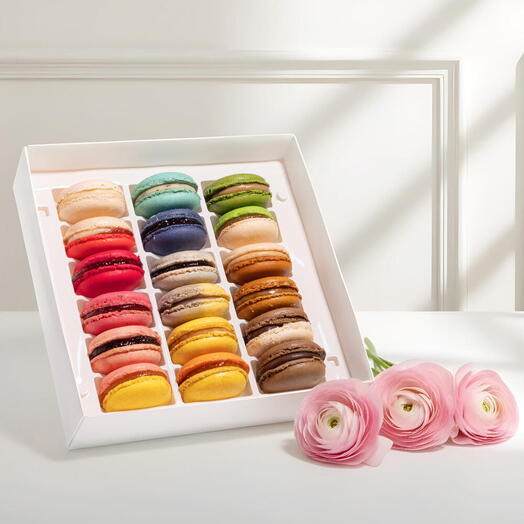 Набор больших макарон «Попробовать все!» 18шт Mon Bon (макарони, макаруны, макаронсы, macaron)