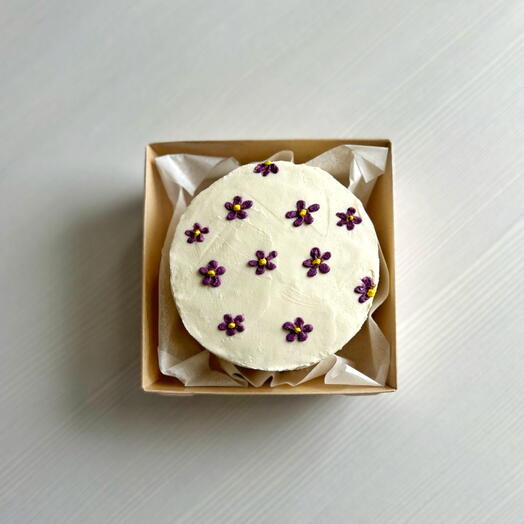 Бенто «Молочный ломтик», дизайн с цветочками