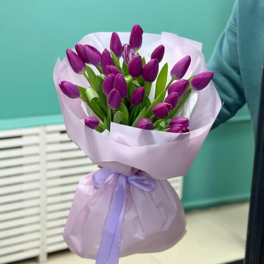 Букет 25 тюльпанов