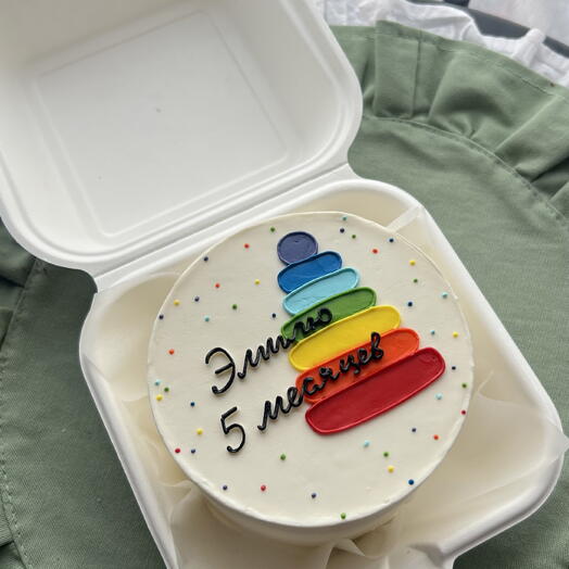 Бенто торт по месяцам для ребенка