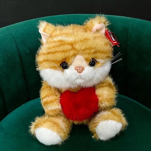 Мягка игрушка "Котик с сердечком"