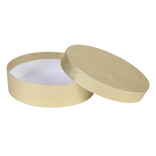 Круглая коробка золотая арт. КР4259