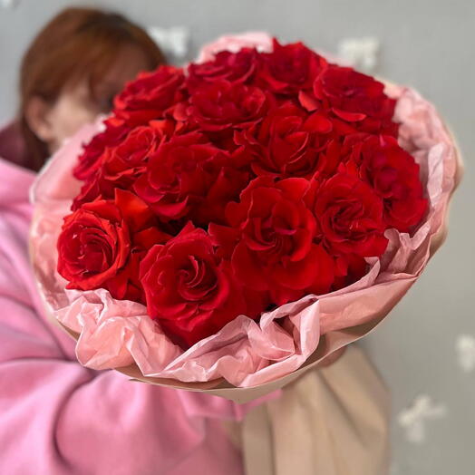 Коралловый восторг с французскими розами