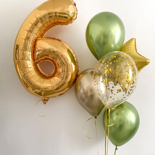 Воздушные шары на 6 лет