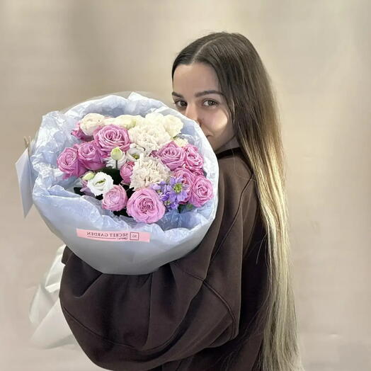 Букет «Малиновое мороженное» 🩷