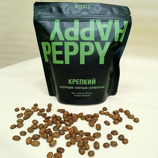 Кофе в зёрнах крепкий