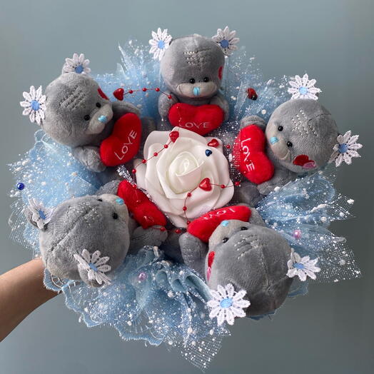Букет из игрушек Чудо ромашковое