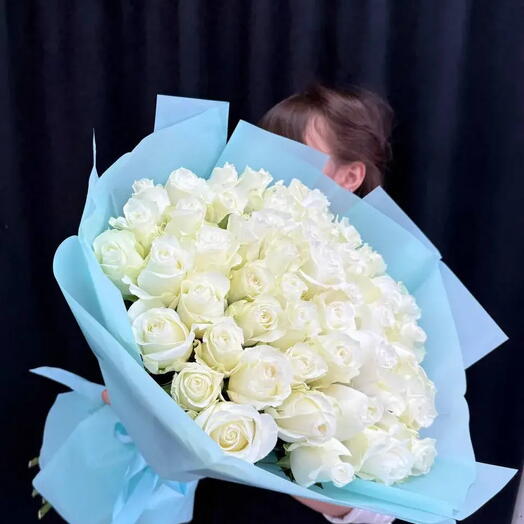 Букет из 51 белой розы