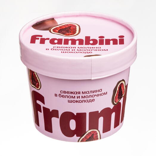 FRAMBINI малина в белом и молочном шоколаде