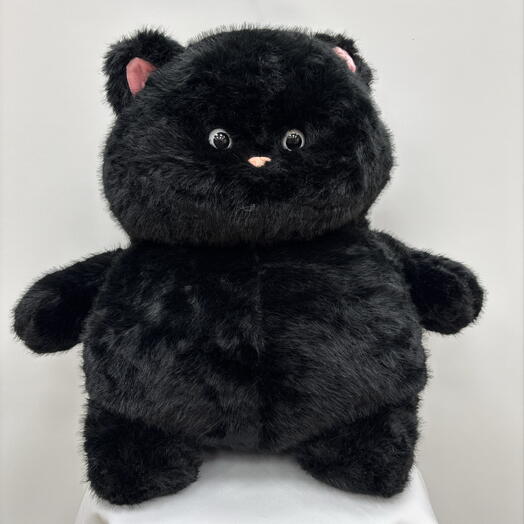 Мягкая игрушка большой черный кот
