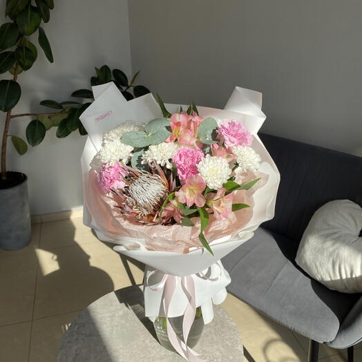 Букет нежный с протеей 🥰