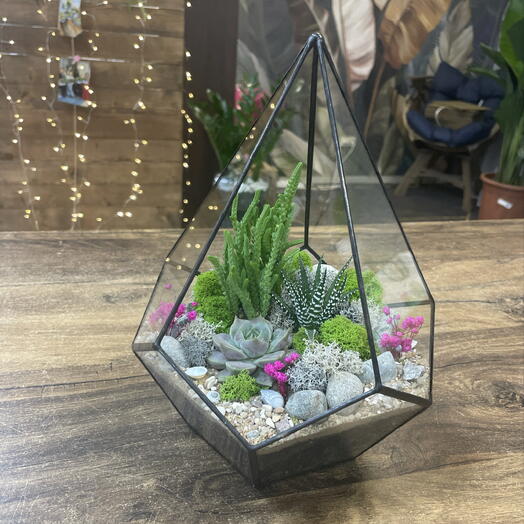 Florarium en forma de"bola"