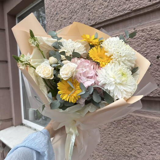 Букет с герберами