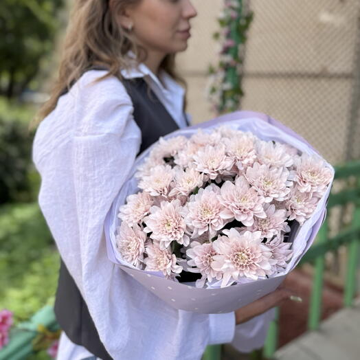 Букет из кустовых хризантем (5)