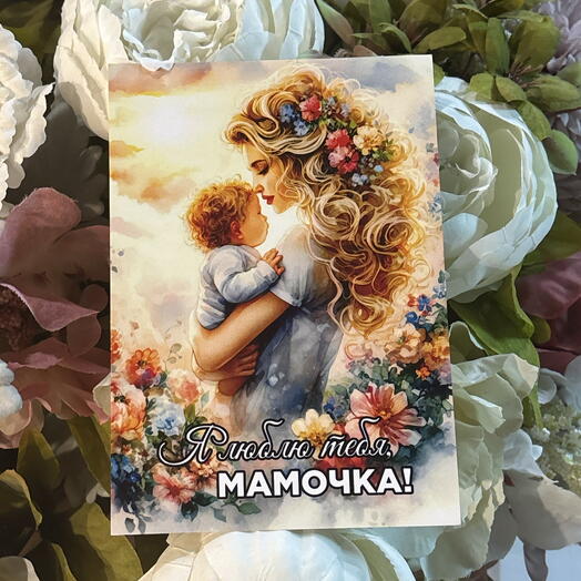 Открытка «Я люблю тебя, мамочка!»