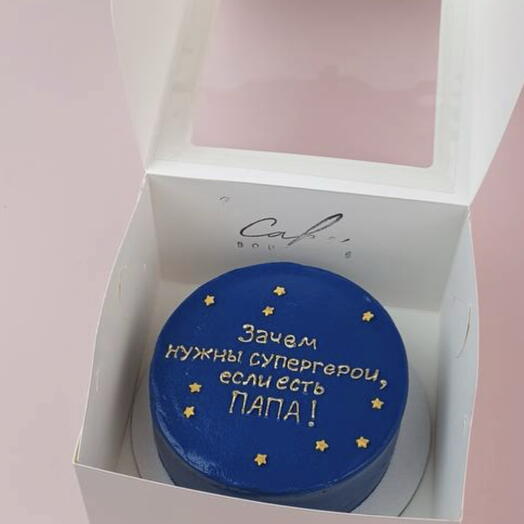 Бенто торт Папа мой супергерой