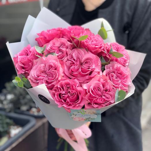 Пионовидные розы Кантри Блюз 💞