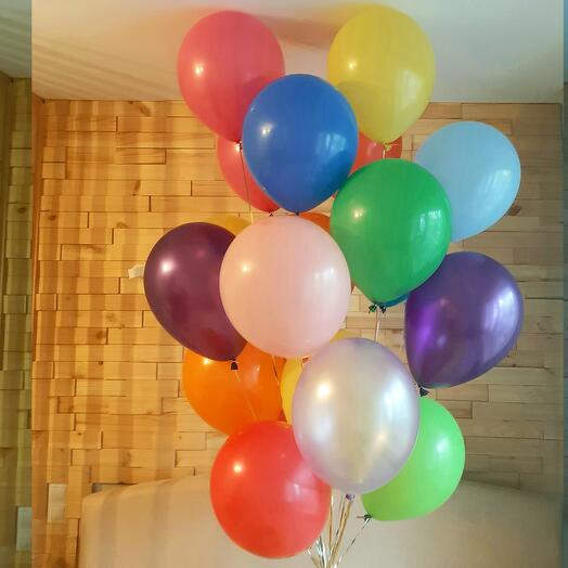 Colorful balloons with helium 20 pcs