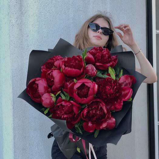 15 пионов extra red charm премиум