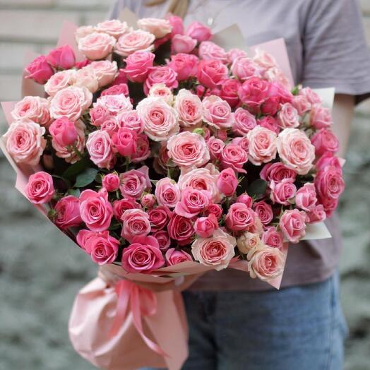 Monobooket con rosa de arbusto