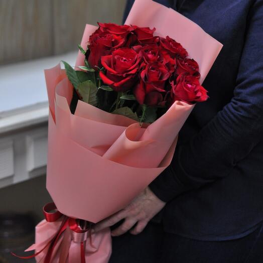 Ramo de rosas Burdeos