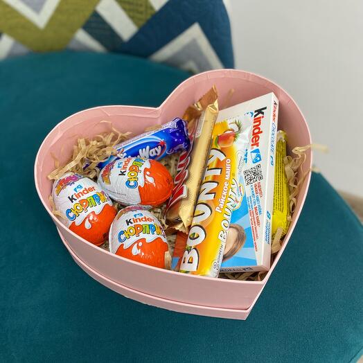 Candy sweets in a box