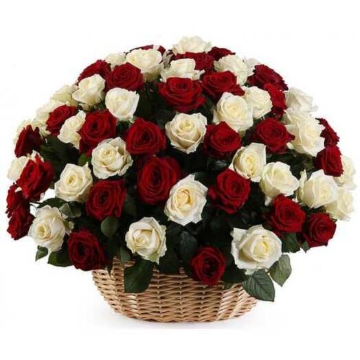 Basket of 101 roses