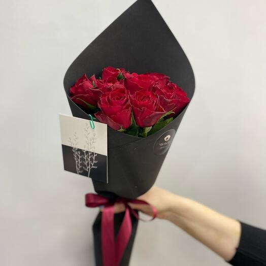Stylish bouquet of roses