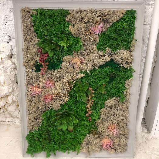 Панно из мха