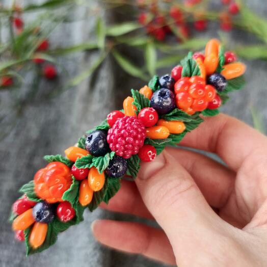 Заколка "Ягодный микс"