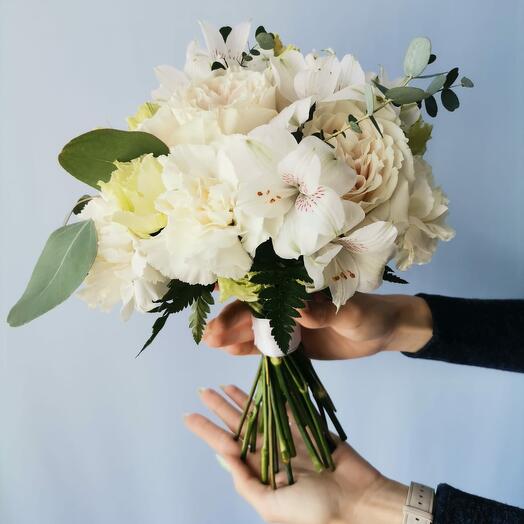 Ramo de novia "seda Crema"
