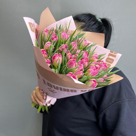 Тюльпаны пионовидные 35 шт