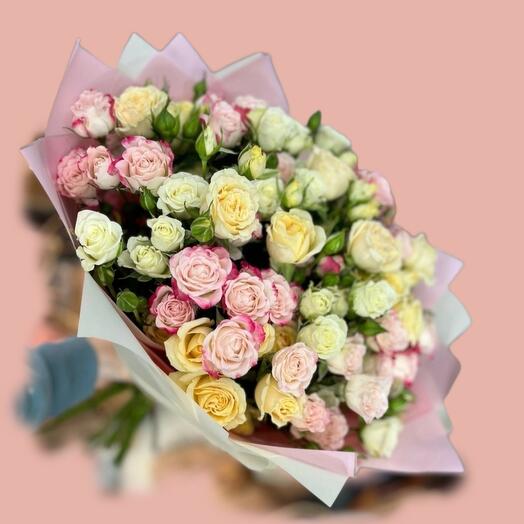 15 кустовых роз