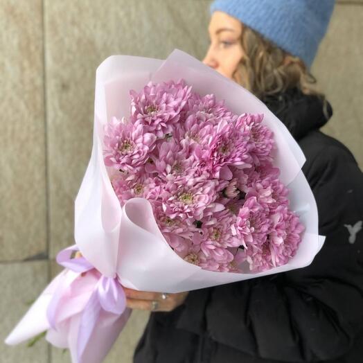 РОЗОВЫЕ ХРИЗАНТЕМЫ