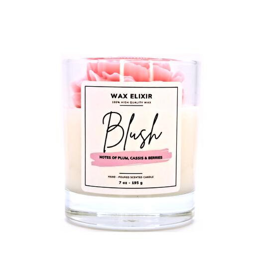 Blush Luxury Scented Flower Candle