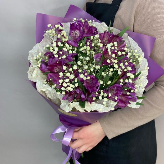 Букет из альстрамерии💜