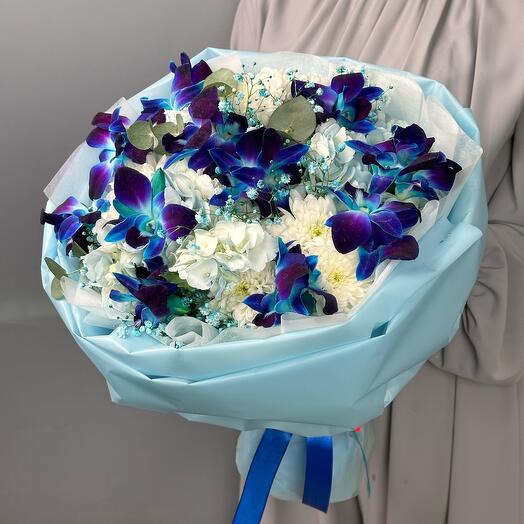 Author's bouquet with orchids "Jazz"