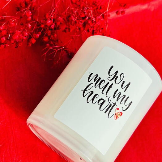 Valentines Day Heart Candle