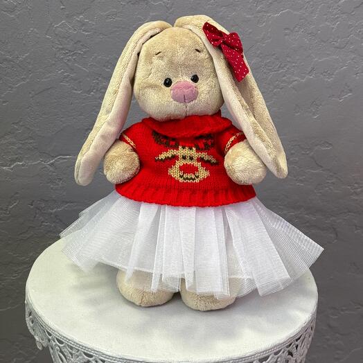 Мягкая игрушка Зайка Ми в свитере с оленем