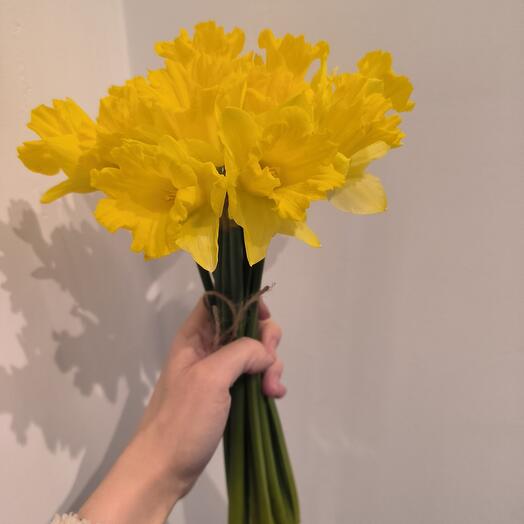 Монобукет из жёлтых нарциссов Жёлтая пыльца