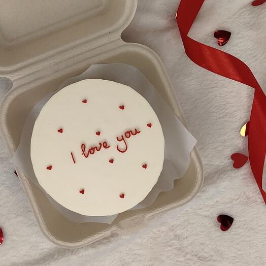 Бенто торт I love you люблю тебя