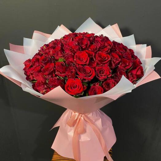 Букет из 51 розы 🌹