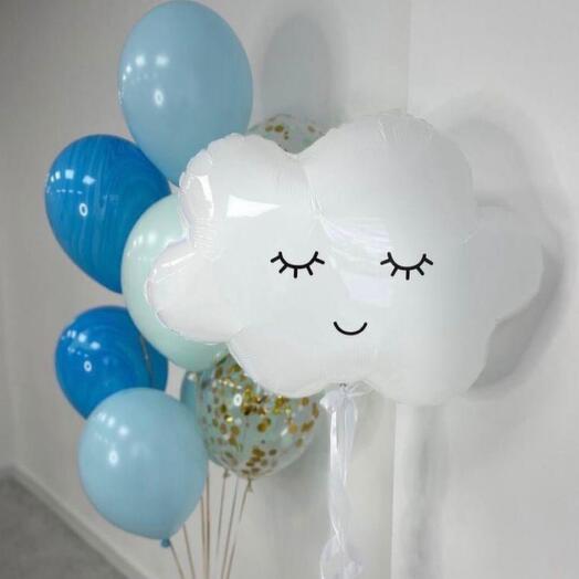 Фонтан из шаров Облачко