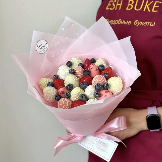 Букет из клубники в бельгийском шоколаде 8