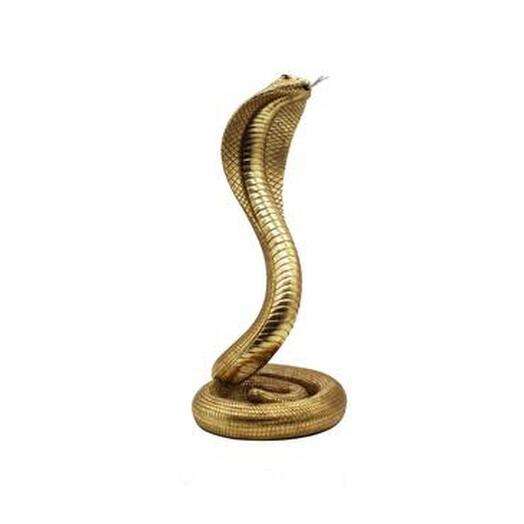 Statuette "Snake Cobra" 44 cm gold