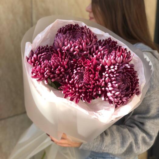 ХРИЗАНТЕМЫ БИГУДИ ПЕРПЛ для мамы