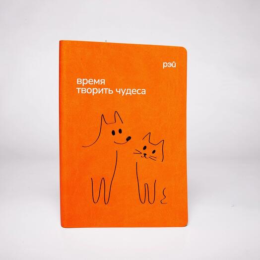 Ежедневник оранжевый "Время творить чудеса" - фонд РЭЙ